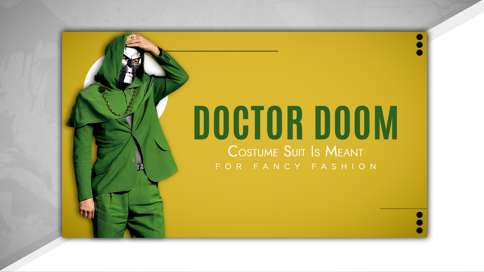 Doctor Doom Costume Suit Is Meant For Fancy Fashion