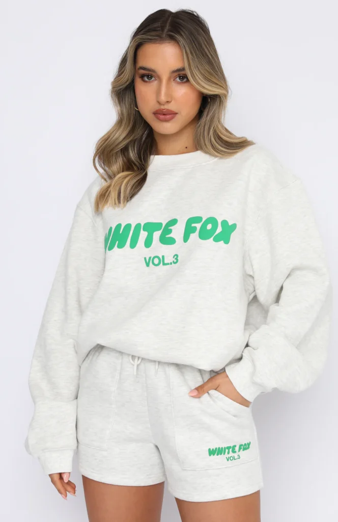 The Evolution of the White Fox Hoodie in Fashion 2 Offstage Sweater Glacier Grey