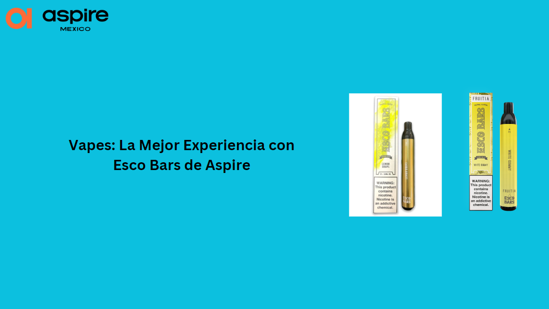 Vapes: La Mejor Experiencia con Esco Bars de Aspire 1 Vapes: La Mejor Experiencia con Esco Bars de Aspire