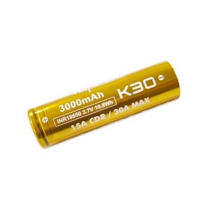 VAPCELL K30 18650 15A/30A Flat Top 3000mAh Battery  Genuine