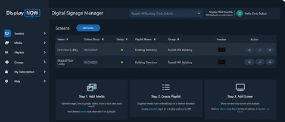 Unlocking Efficiency with Digital Signage Cloud Servers 1 display pic