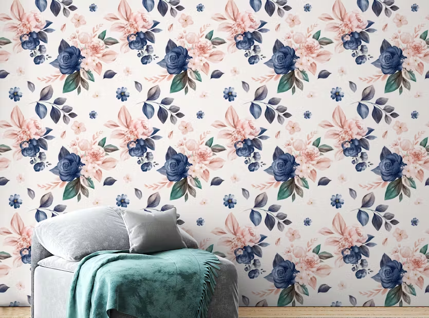Discover the Perfect Floral Wallpaper: From Soft Blossoms to Bold Navy Flowers 3 image 2024 09 23T09 40 14 905Z