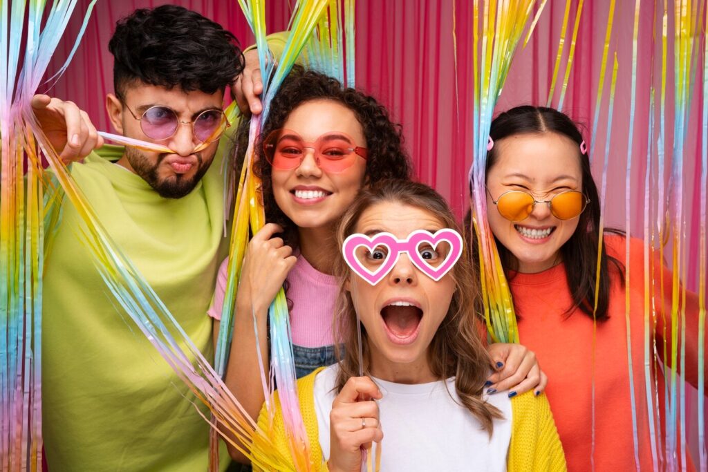 How to Make the Most of an Inexpensive Photo Booth Rental 2 medium shot friends posing photo booth 23 2150191538 1