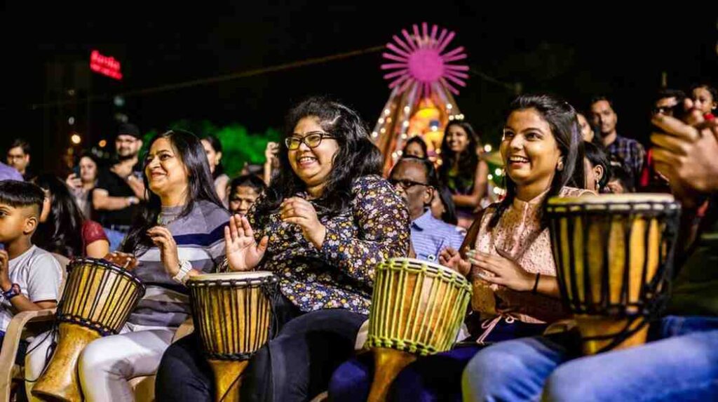 Why Team Building Activities in Pune Are Essential for Corporate Success 2 drum circle team building