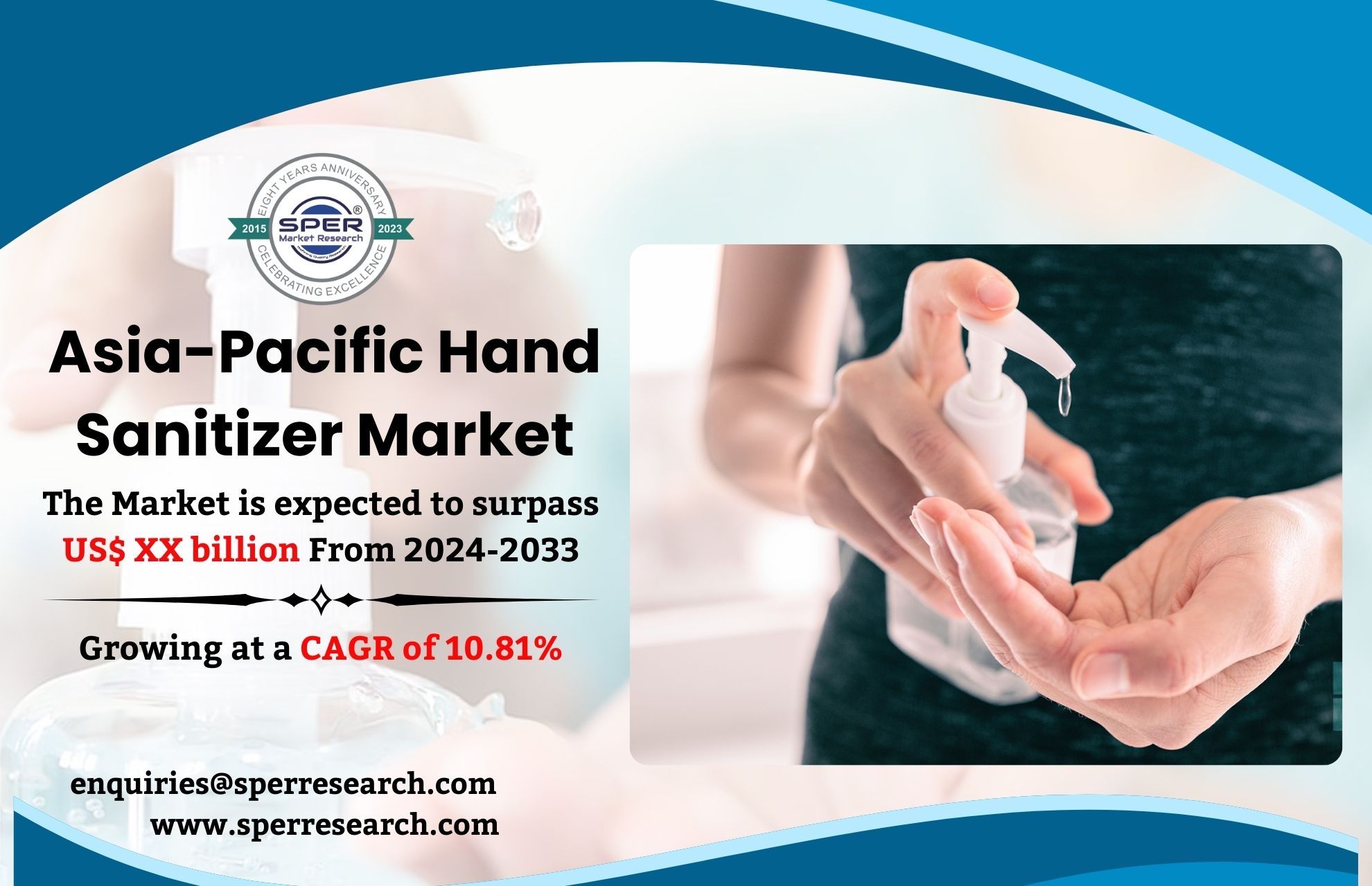 APAC Hand Sanitizer Market Share, Forecast - (2033) Trends, Size, Revenue, Demand, Growth Drivers, Challenges, Key Players and Future Investment Strategies: SPER Market Research 1 APAC Hand Sanitizer Market Share, Forecast – (2033) Trends, Size, Revenue, Demand, Growth Drivers, Challenges, Key Players and Future Investment Strategies: SPER Market Research