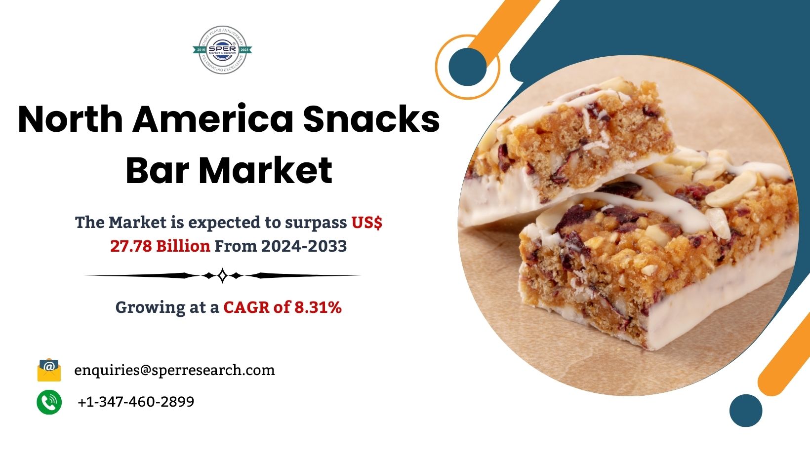 North America Nuts and Snacks Bar Market Share, Size, Trends, Demand, Revenue, Growth Drivers, Challenges, Key Players and Business Opportunities Till 2033: SPER Market Research 1 North America Nuts and Snacks Bar Market Share, Size, Trends, Demand, Revenue, Growth Drivers, Challenges, Key Players and Business Opportunities Till 2033: SPER Market Research