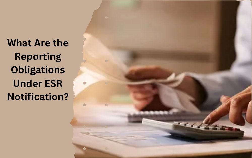 What Are the Reporting Obligations Under ESR Notification? 1 What Are the Reporting Obligations Under ESR Notification?