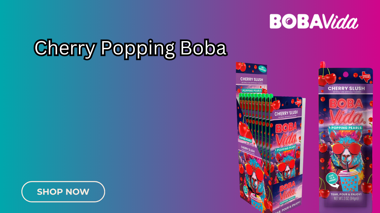Boba Vida’s Cherry Slush Popping Boba: Add Icy Cherry Burst to Every Sip! 1 Boba Vida’s Cherry Slush Popping Boba: Add Icy Cherry Burst to Every Sip!