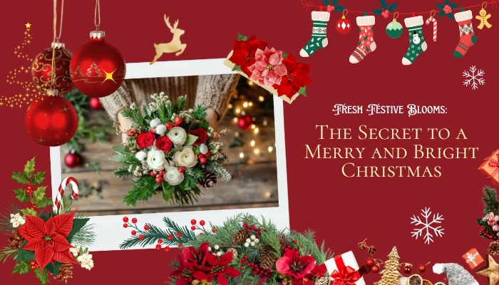 Fresh Festive Blooms: The Secret to a Merry and Bright Christmas 1 Fresh Festive Blooms: The Secret to a Merry and Bright Christmas