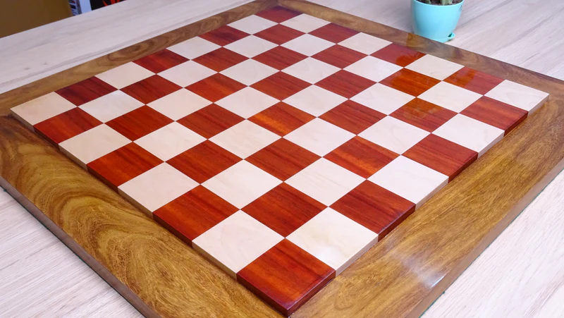The Timeless Elegance of a Padauk Chess Board 2 Padauk chess board