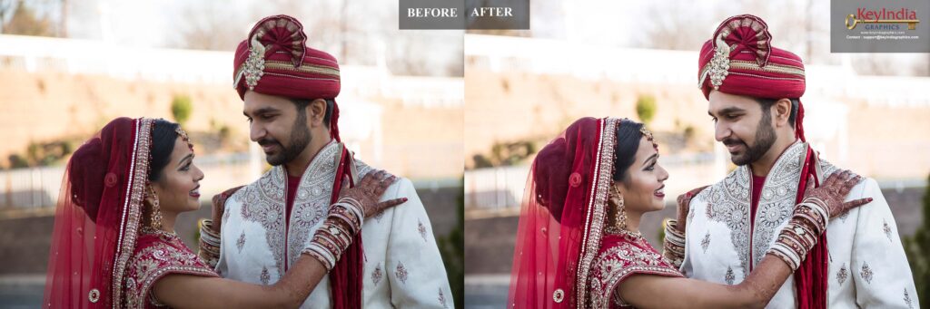 Top 5 Retouching Techniques to Transform Your Wedding Photos 1 wedding photo retouching by keyindia graphics 09