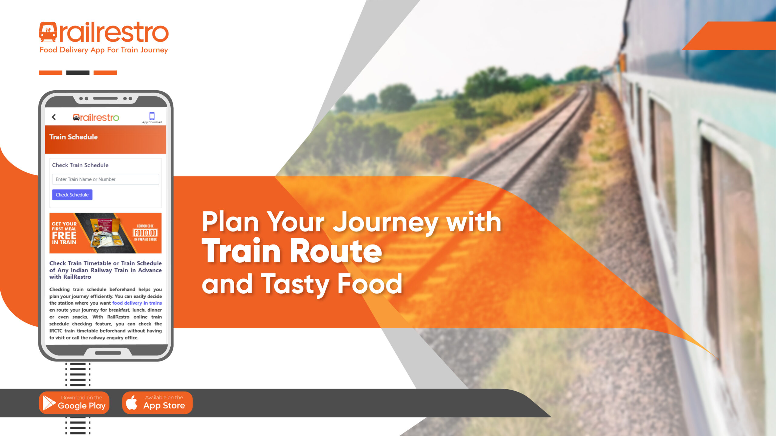 Plan Your Journey with Train Route and Tasty Food