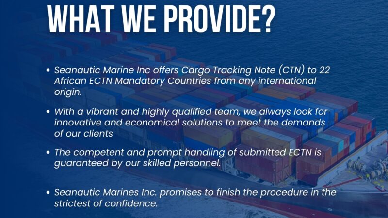Avoid Shipping Delays: Seanautic Marine’s Expertise in ECTN Congo Documentation