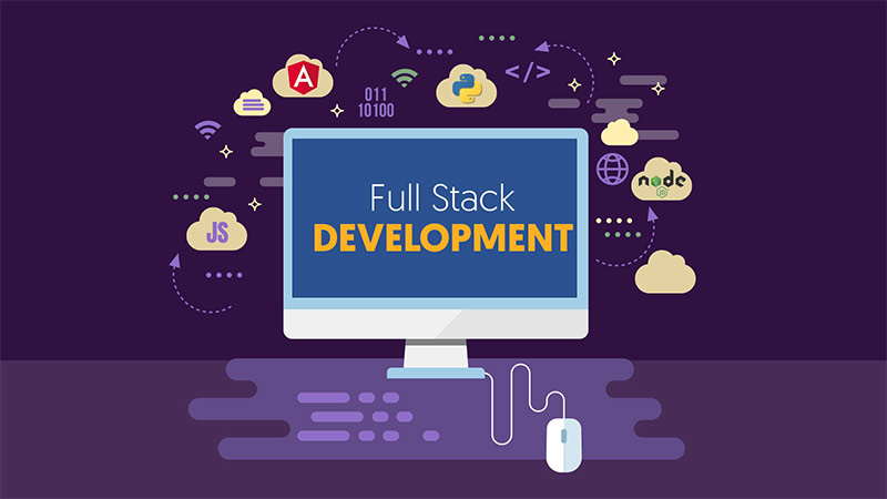 How does full-stack development simplify the maintenance of a website