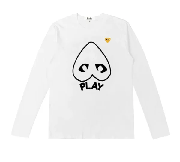 CDG Men Yellow Heart Logo Sweatshirt: Premium Quality and Craftsmanship