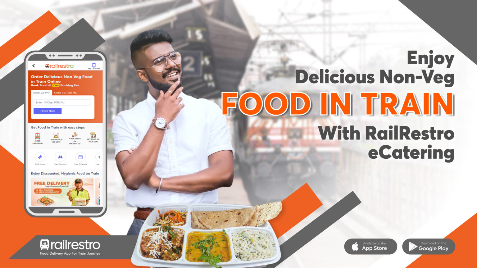 Enjoy Delicious Non Veg Food in Train with RailRestro eCatering