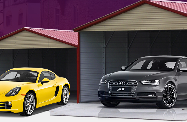 Single Vehicle Metal Carports with Custom Sizes and Quick Installation Options