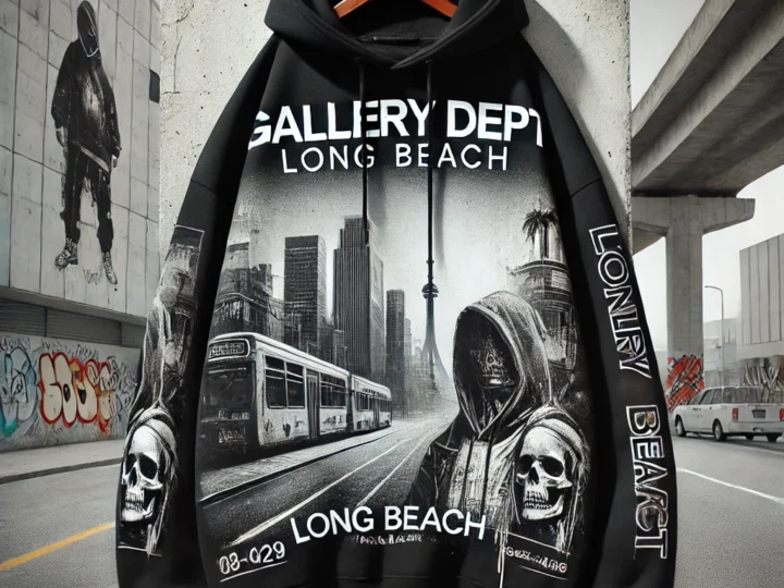 Gallery Dept Long Beach Front and Back Print Hoodie