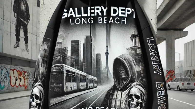 Gallery Dept Long Beach Front and Back Print Hoodie