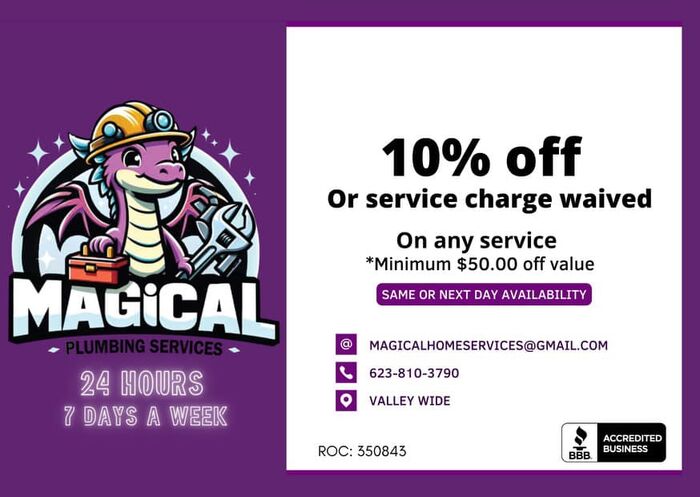 Magical Plumbing Services - Professional Plumbing Company in Gilbert, AZ 1 Magical Plumbing Services – Professional Plumbing Company in Gilbert, AZ