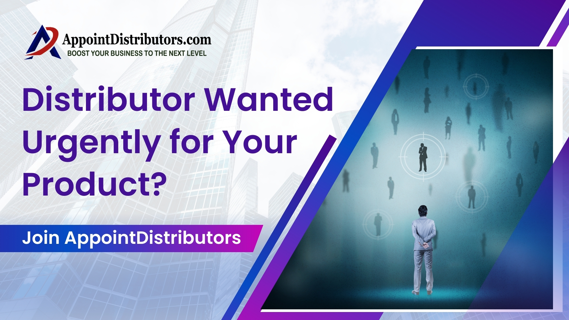 1. Distributor wanted urgently for your product?