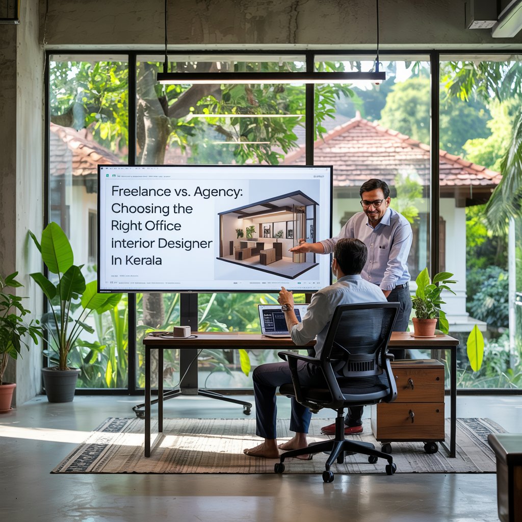 Freelance vs. Agency: Choosing the Right Office Interior Designer in Kerala 1 Freelance vs. Agency: Choosing the Right Office Interior Designer in Kerala