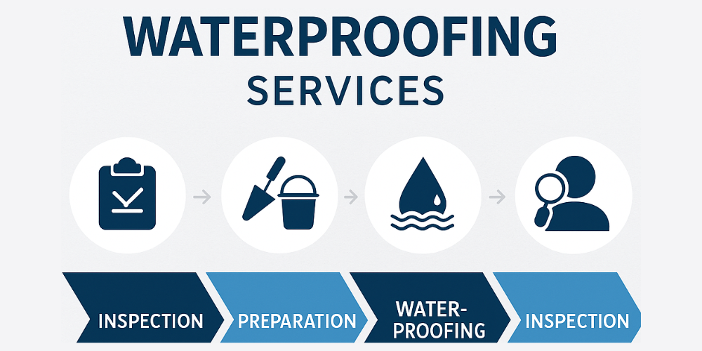 What Are the Different Types of Waterproofing Services Available for Buildings 1 workflow Waterproofing Services in Mohali Chandigarh Tricity 1