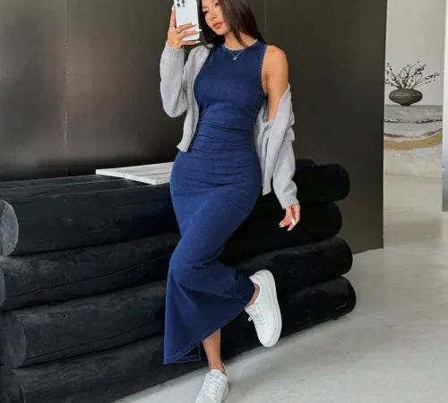 Discover the Timeless Appeal of a Plus Size Black Denim Dress