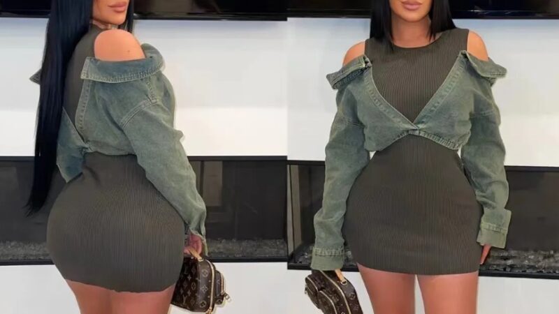 The Best Plus Size Black Denim Dress for Every Occasion