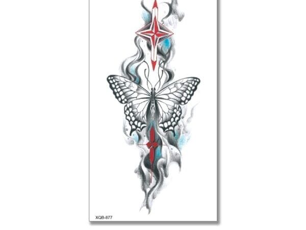 Butterfly Compass Temporary Tattoos: Navigate Your Style with Tattoos Australia