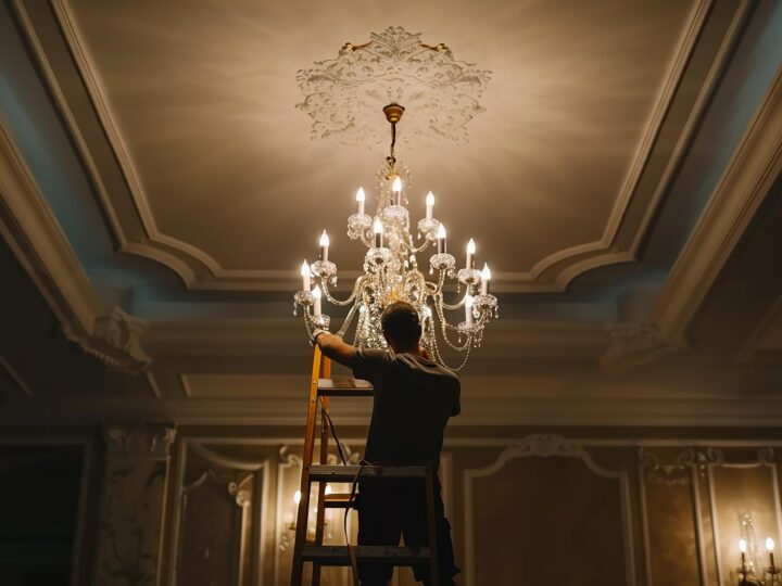 Professional Hotel Chandeliers Cleaning Service in Dubai | Infinity Services