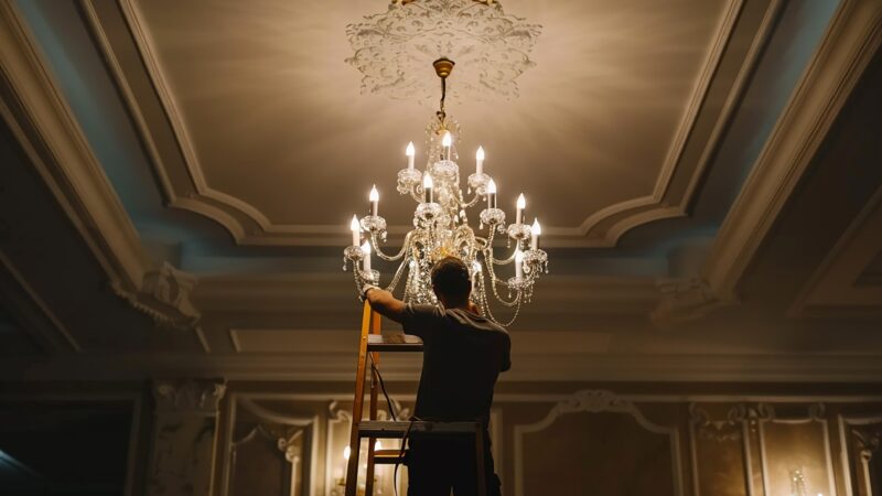 Professional Hotel Chandeliers Cleaning Service in Dubai | Infinity Services