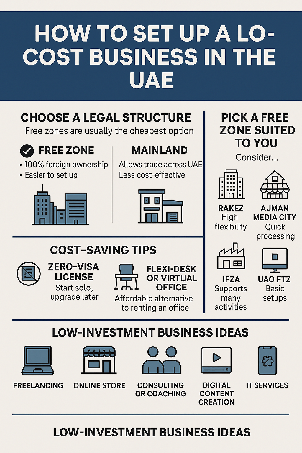 How to Set Up a Low-Cost Business in the UAE? (The Only Guide You’ll Ever Need!) 1 How to Set Up a Low-Cost Business in the UAE? (The Only Guide You’ll Ever Need!)