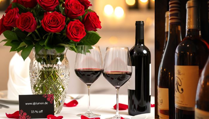 Roses & Red Wine | Romantic Anniversary Bouquet Inspiration