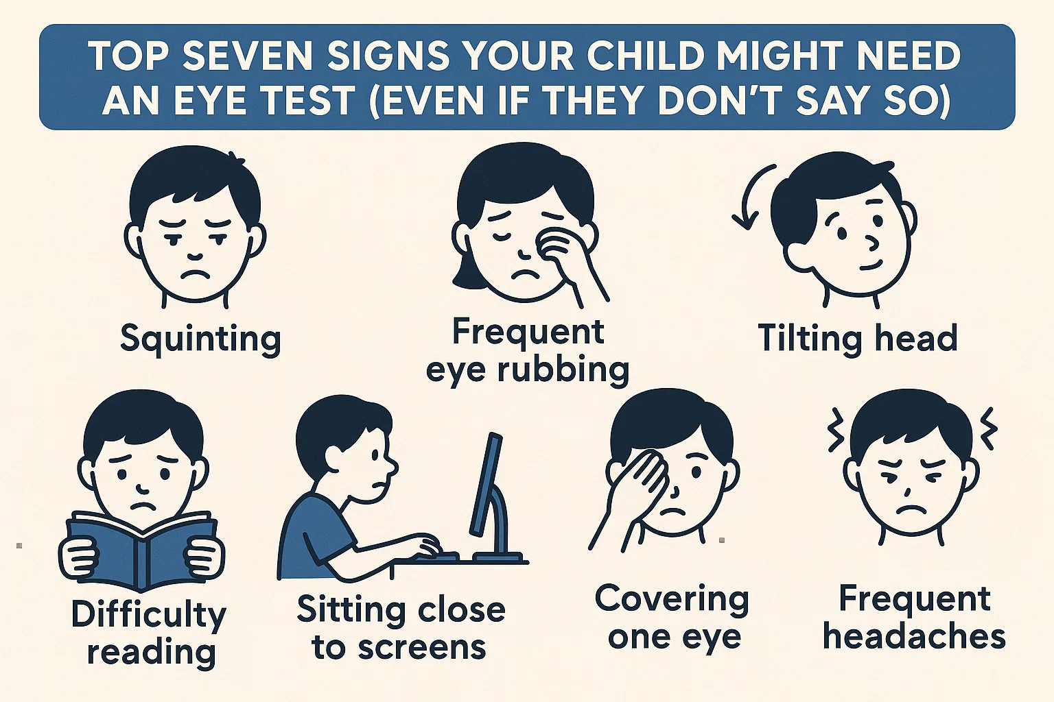 Top seven signs your child might need an eye test (even if they don’t say so) 1 Top seven signs your child might need an eye test (even if they don’t say so)