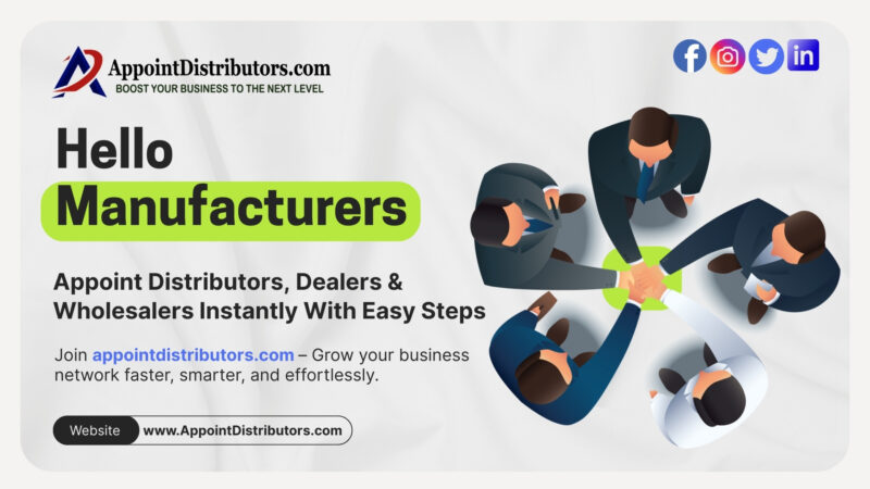 How can Appoint Distributors, Dealers and Wholesalers?
