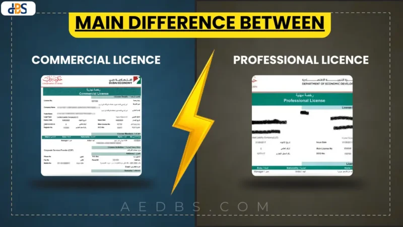 Key Difference Between Commercial and Professional Licenses in Dubai