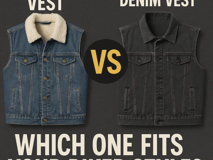 Sherpa Denim Vest vs. Streetwear Denim Vest: Which One Fits Your Biker Style?