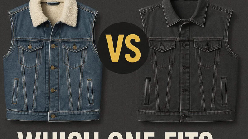 Sherpa Denim Vest vs. Streetwear Denim Vest: Which One Fits Your Biker Style?
