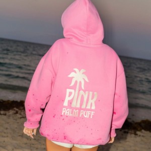 “From Cozy Nights to Casual Days: The Versatility of the Pink Palm Puff Hoodie”