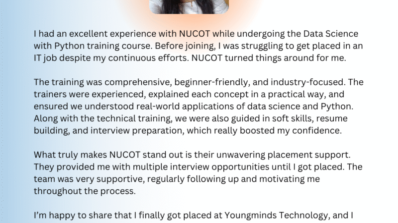 Nucot Bangalore: Reviews, Salary Insights & Data Science Training Uncovered