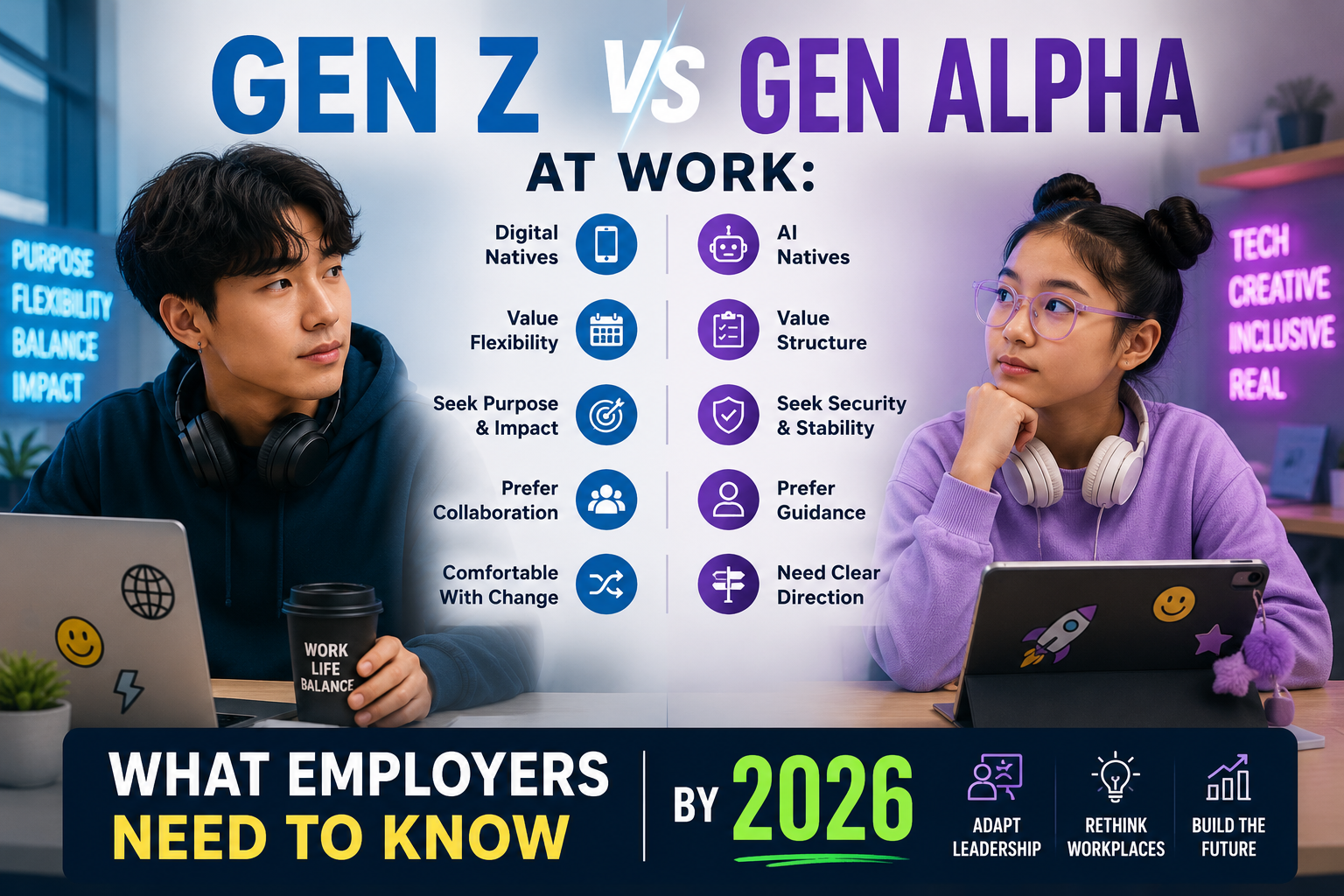 Gen Z vs Gen Alpha at Work: What Employers Need to Know by 2026