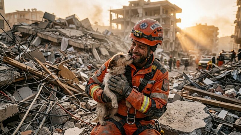 A Puppy Survived 5 Days Under Earthquake Rubble — Her First Reaction to Rescuers Will Destroy You